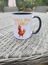 Funny Rooster Coffee Mug – "F-CAW-F" Funny Roost Chicken Cup – Gift Box Included