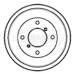 Borg beck bbr7027 - bbr7027, rear