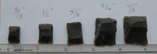 Tom Fuller Flintlock Musket and Flintlock Pistol Flints.  (5 widths available)