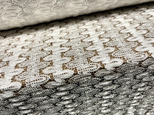 Metallic crochet lace stretch - lace,