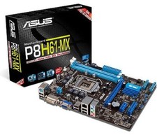 ASUS P8H61-MX USB3 LGA1155 Micro-ATX USB Motherboard +i3 3240 CPU & 4GB DDR3