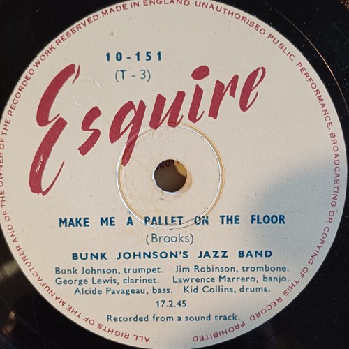 Bunk johnson make pallet - bunk,