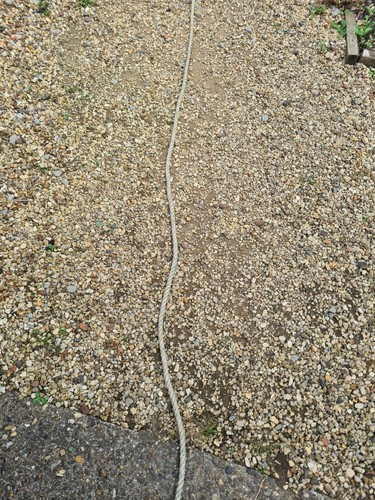 Metres used rope - rope, cms