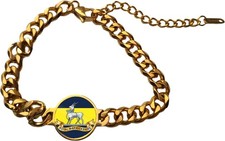 Royal Warwickshire Regiment Gold Colour Belcher Chain Bracelet And Gift Box