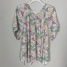 Wonderly Floral Print Smocked