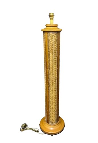 Large vintage wood woven - vintage,
