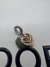 pandora love you  Heart Charm 925 Sterling Silver rose gold