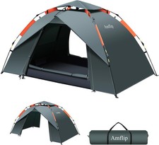 Amflip Camping Tent Automatic 1 Man Person Instant Tent Pop Up Ultralight Dome