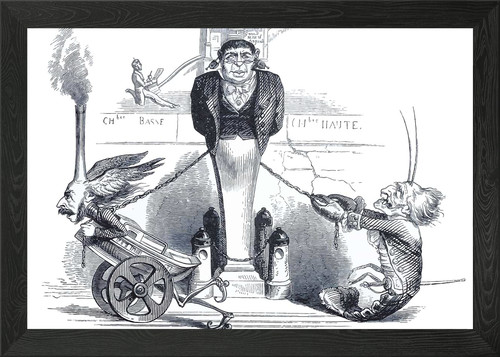 Political cartoon upper - upper, and