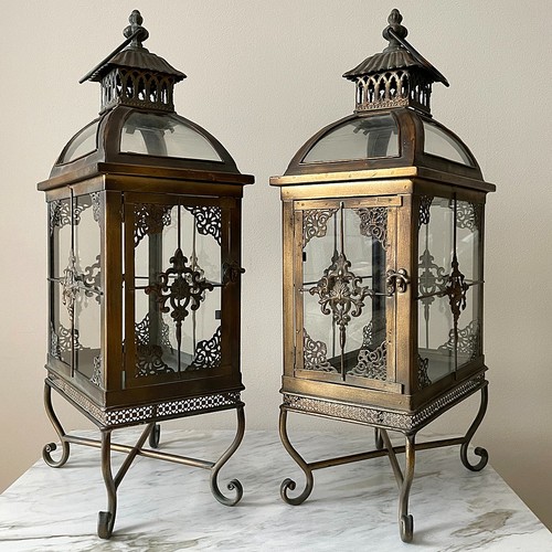 Set large lanterns glass - set, of