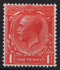 GB 1912 1d deep orange-vermilion trivial colour bleed otherwise vf mint sg361v