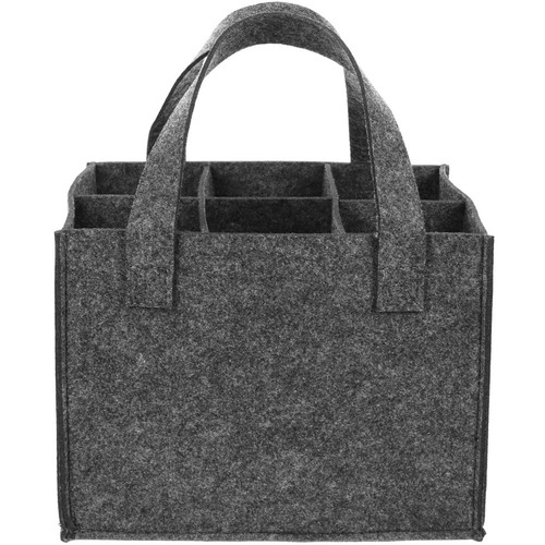 Portable divided felt wine - portable,