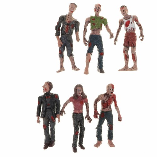 6pcs plastic walking - 6pcs, corpses