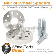 Wheel Spacers (2) & Bolts 20mm