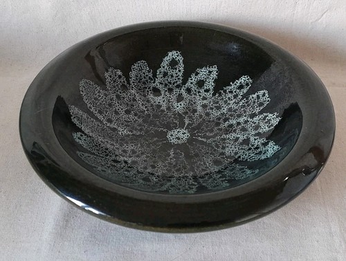 Vintage lotus motif pottery - vintage,