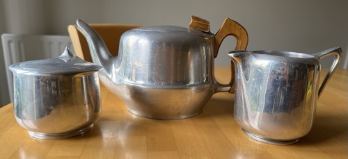 Picquot ware magnalium - magnalium, teapot
