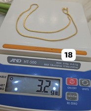 18ct franco solid gold chain - franco,