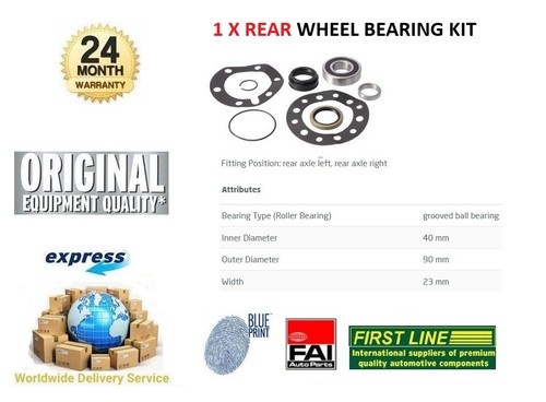 Rear axle wheel - rear,