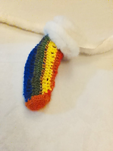 Handmade crocheted rainbow - crocheted,