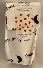 Emma Bridgewater For Chilly’s Reusable Coffee Cup - Pink Hearts - New 340ml