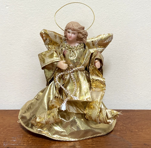 Vintage gold angel christmas - vintage,