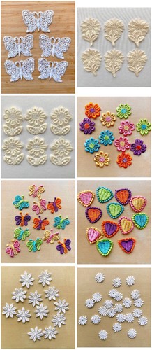 Guipure lace daisy flower - guipure,