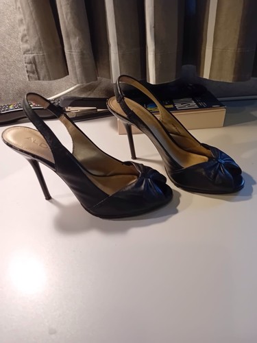 Aldo ladies black slip heel - aldo,