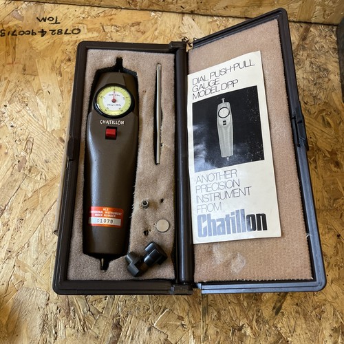 Chatillon dial push pull gauge - chatillon,
