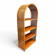 Angraves Mid Century Bamboo & Cane Shelving Unit