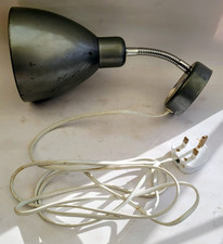 Vintage/ Retro IKEA wall light, grey metal Gooseneck 
