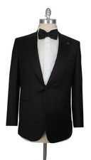 $4995 Isaia Black Super 130's