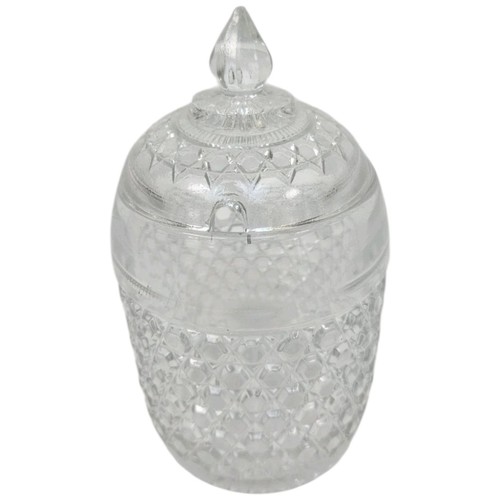 Vintage cut glass preserve - vintage, jar