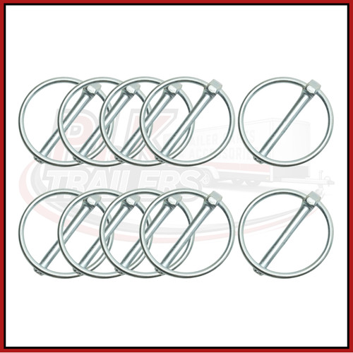6mm pin lynch pins - 10, for