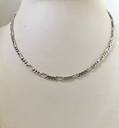 Sterling silver figaro chain - figaro,