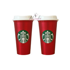 Starbucks 2 x Red Metallic
