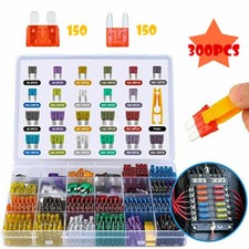 300Pcs Standard Auto Car Blade Fuses Box Assorted Car Van Bike Fuse Set 2A-40A