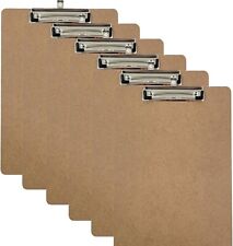 Pack of 6 A4 Wooden Clipboard
