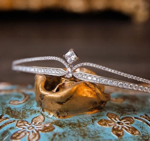 Bridal tiara silver wedding - bridal,