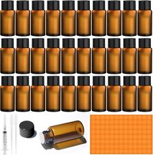 30PCS 5ml Mini Amber Glass