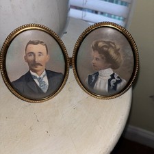 Antique Brass Hinged Double