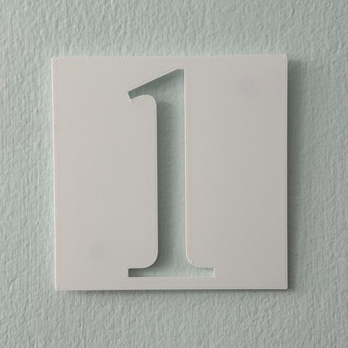 Number tile stencil reusable - tile,