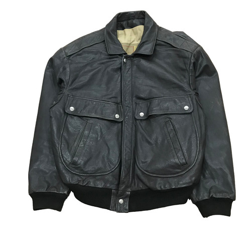 Creeks leather bomber jacket - leather,