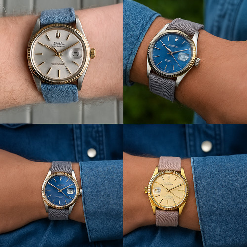 Denim nylon watch strap - watch,