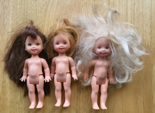 Barbie sister kelly dolls x3 - barbie's,