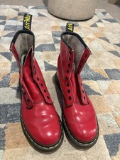 Doctor Martens Red Patent
