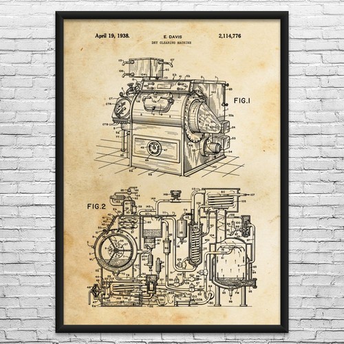 Dry cleaning machine patent - dry,