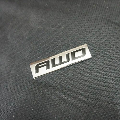 Black awd chrome metal - 1x,