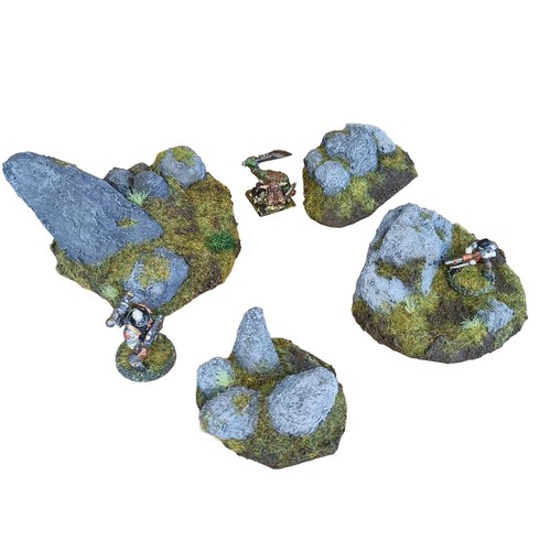 Hill rock outcrops formations - outcrops,