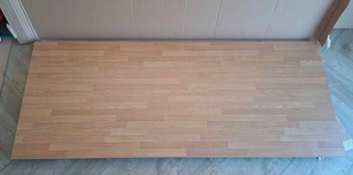 Oak block effect breakfast bar - oak,