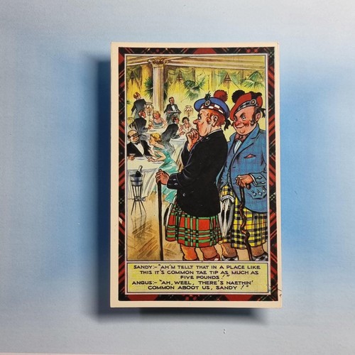 Comic postcard c1975 scottish - postcard,
